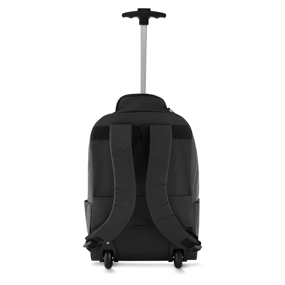 Mochila alça retrátil e rodinhas 