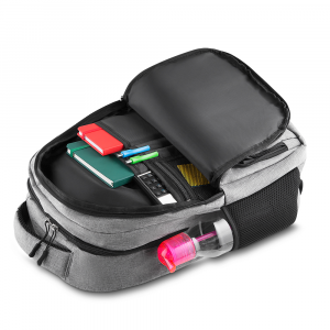 Mochila p/ notebook em tecido poliéster.