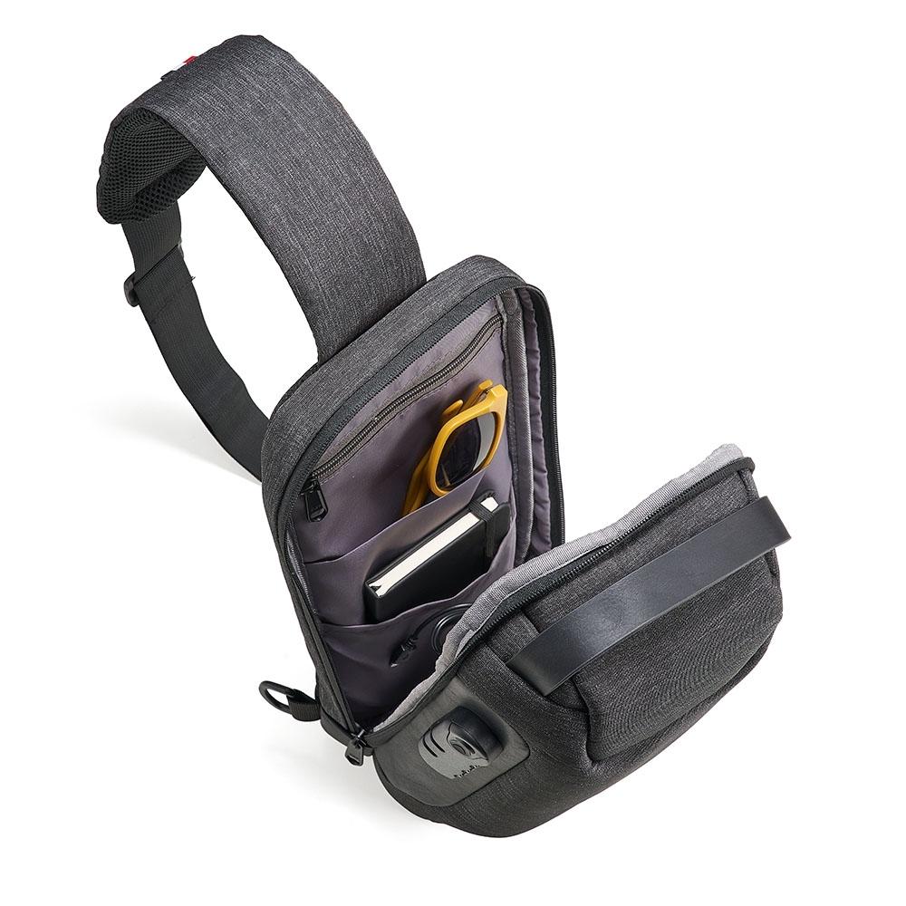 Mochila de Ombro USB Antifurto