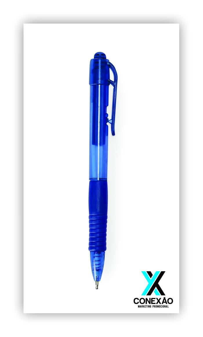 Caneta Plástica Trasnlúcida