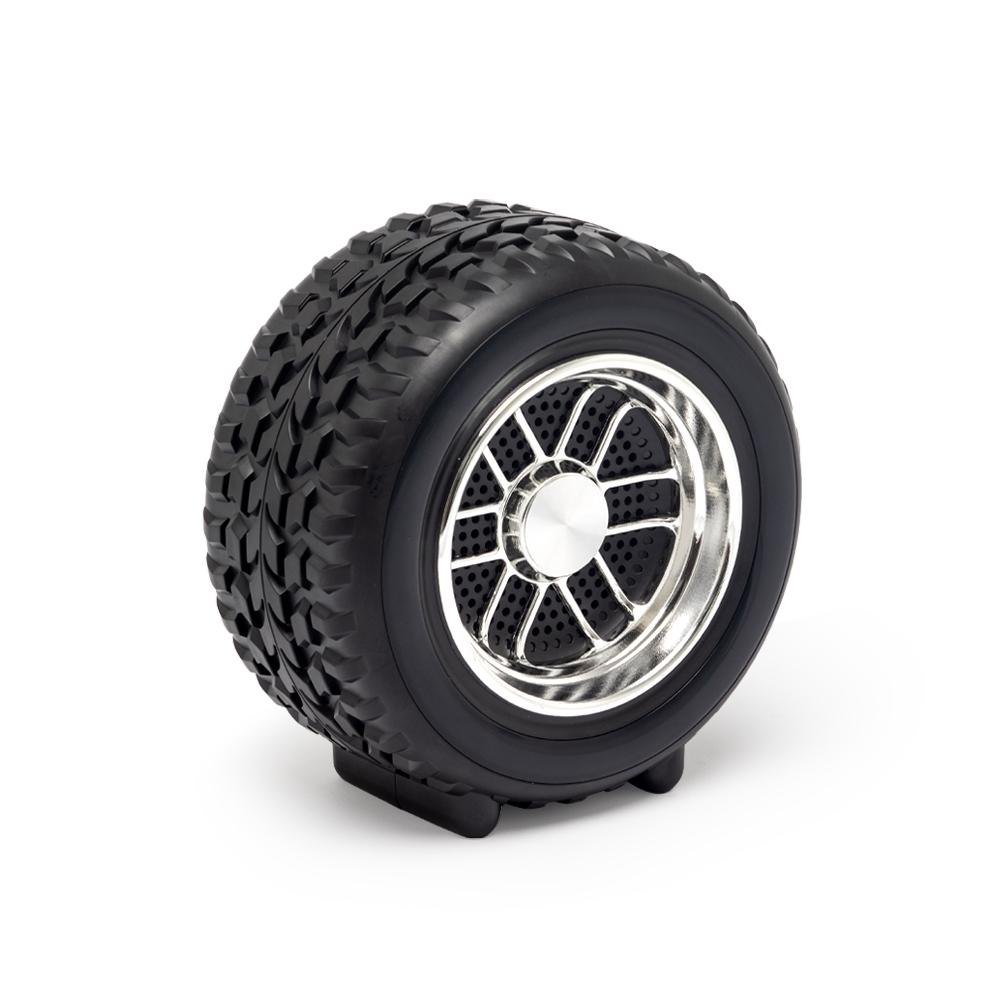 Caixa de Som Multimídia TWS com Luminária RGB Pneu.