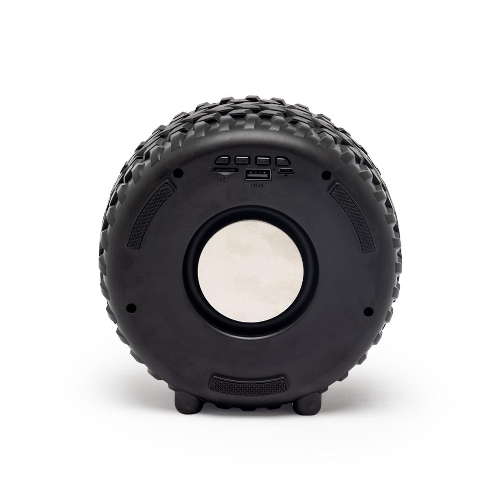 Caixa de Som Multimídia TWS com Luminária RGB Pneu.