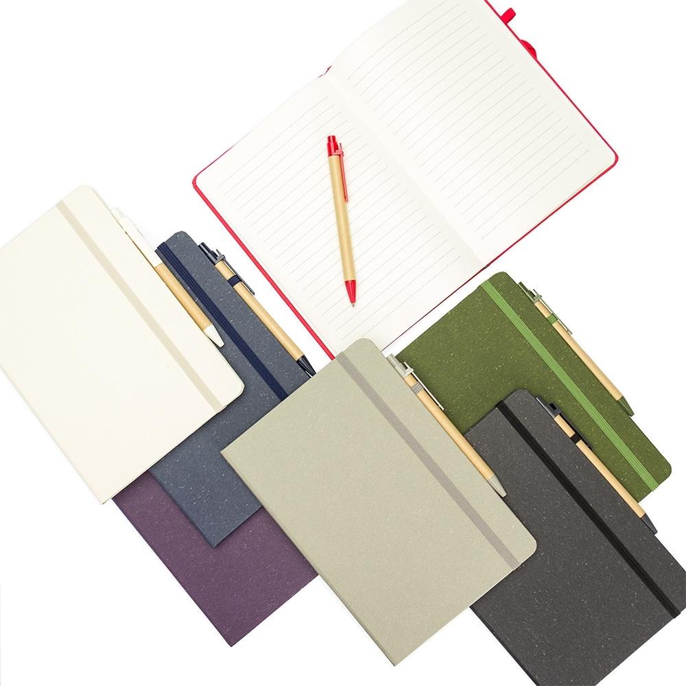  Caderneta Fibra de Arroz com Caneta