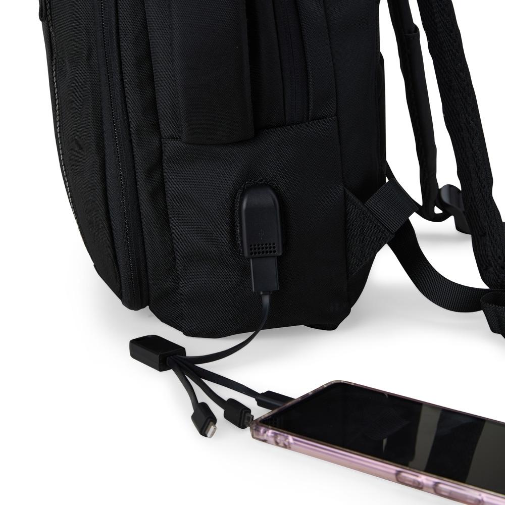 Mochila Expansível de Couro Sintético 36 Litros