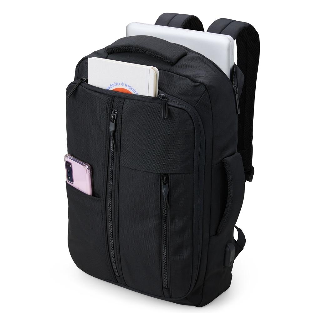 Mochila Expansível de Couro Sintético 36 Litros